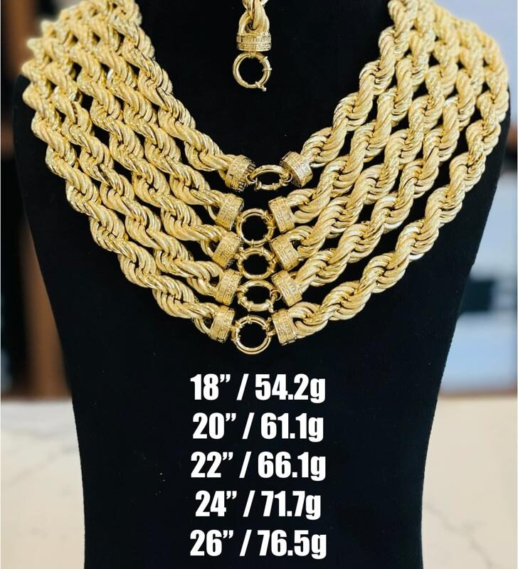 The Classic Miami Rope Chain Necklace - Wide Width