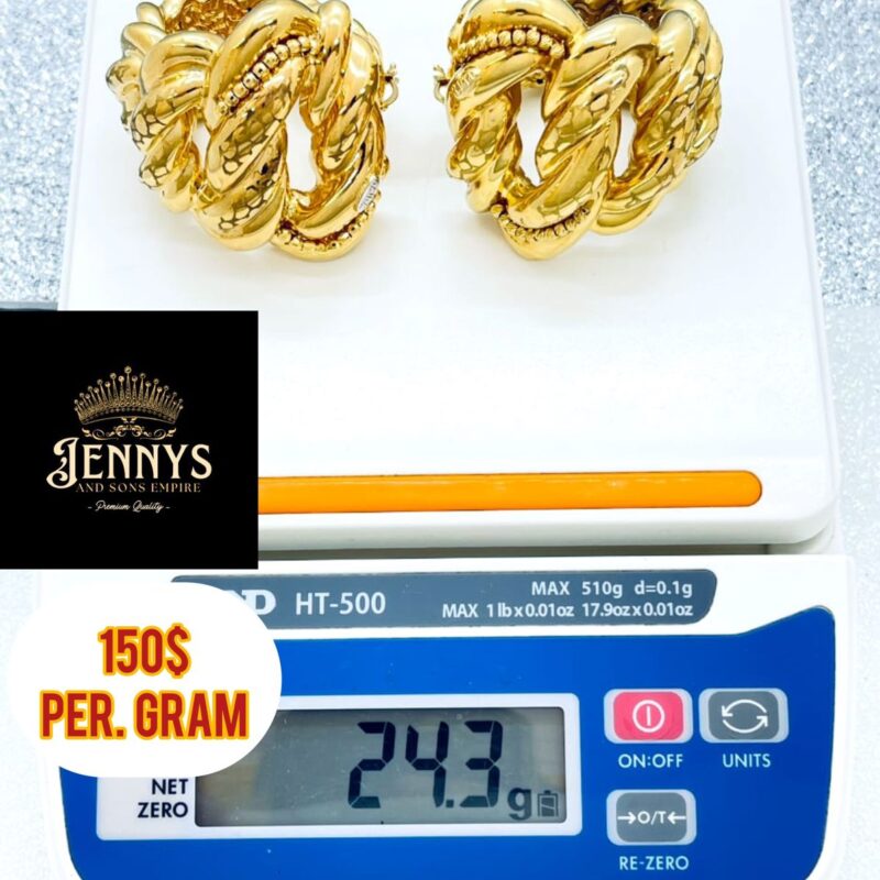 The Intricate Braided Knot Gold Hoop Earrings