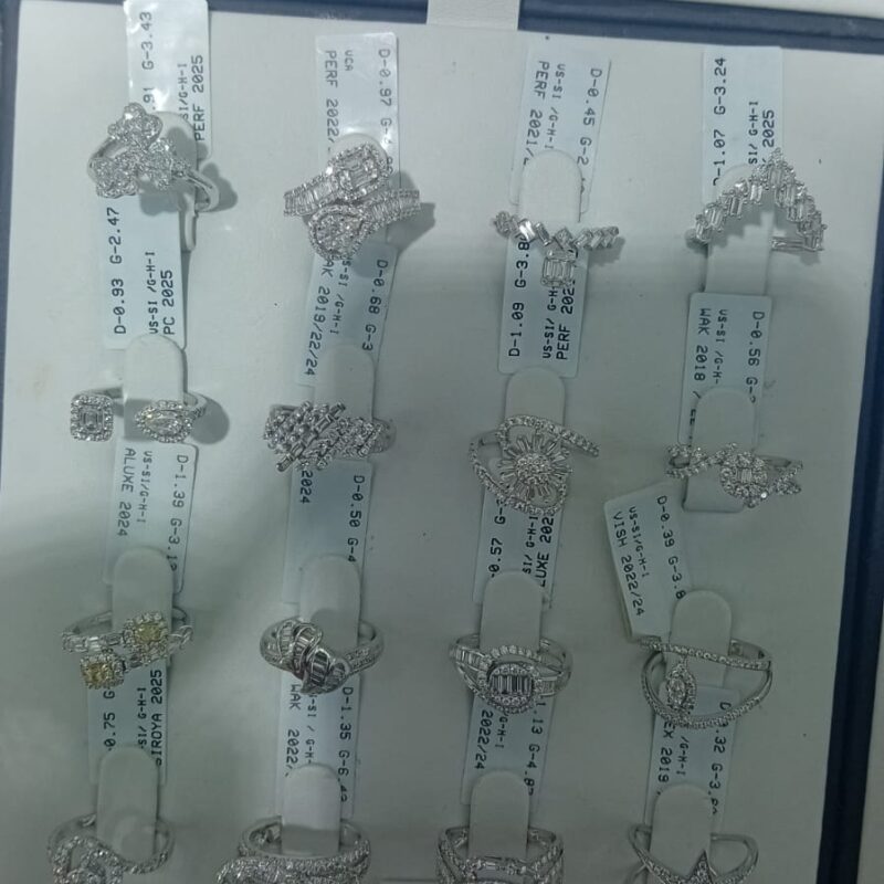 Collection of Pave & Cluster Diamond Rings (Style Set A)