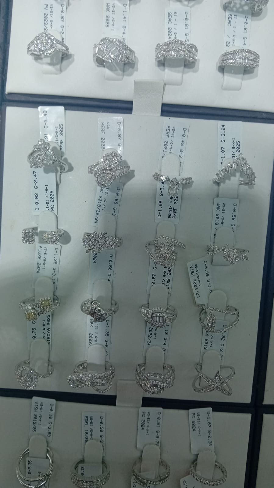 Collection of Pave & Cluster Diamond Rings (Style Set A)