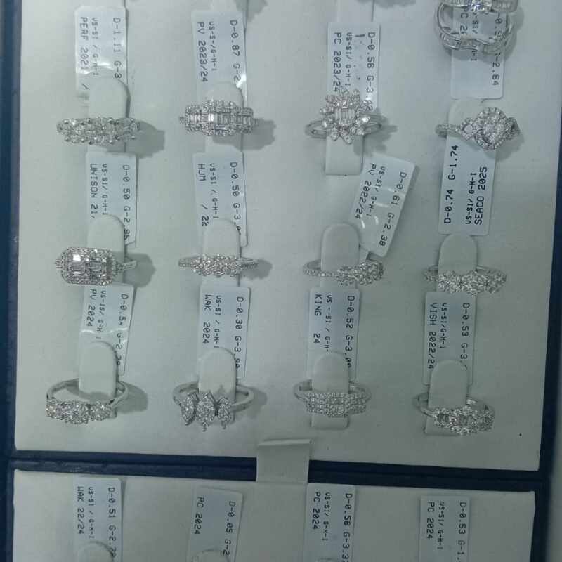 Collection of Solitaire & Floral Diamond Rings (Style Set C)