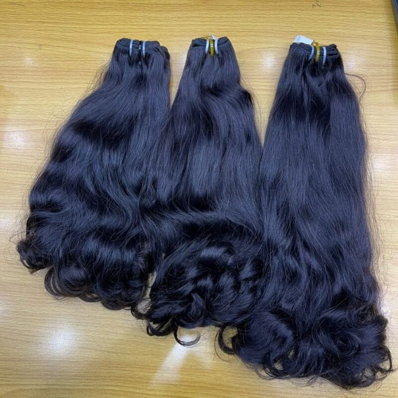 Classic Natural Wavy Virgin Human Hair Bundles