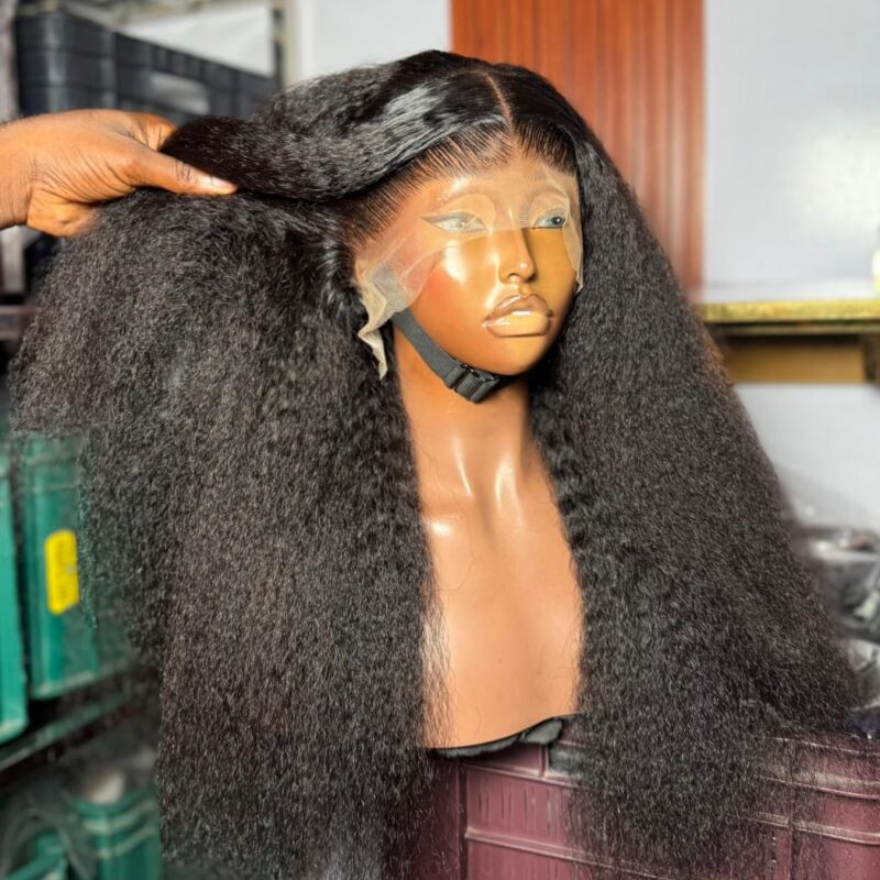 Ultra-Volume Long Kinky Straight Lace Front Wig