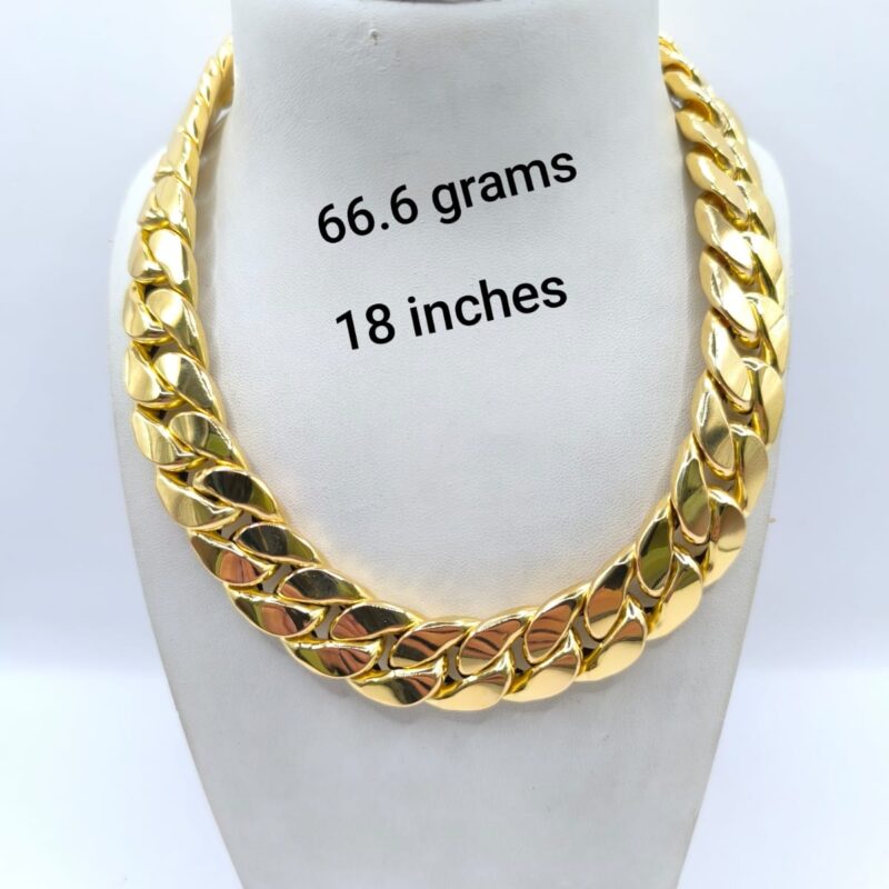 Heavy Gold Cuban Link Necklace