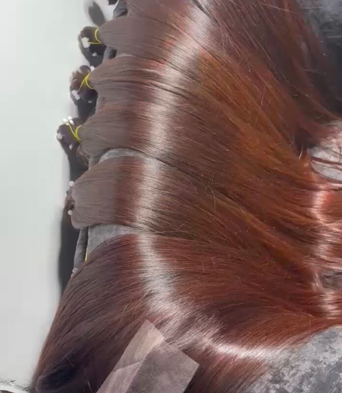 Burgundy/Dark Red Straight Bundles