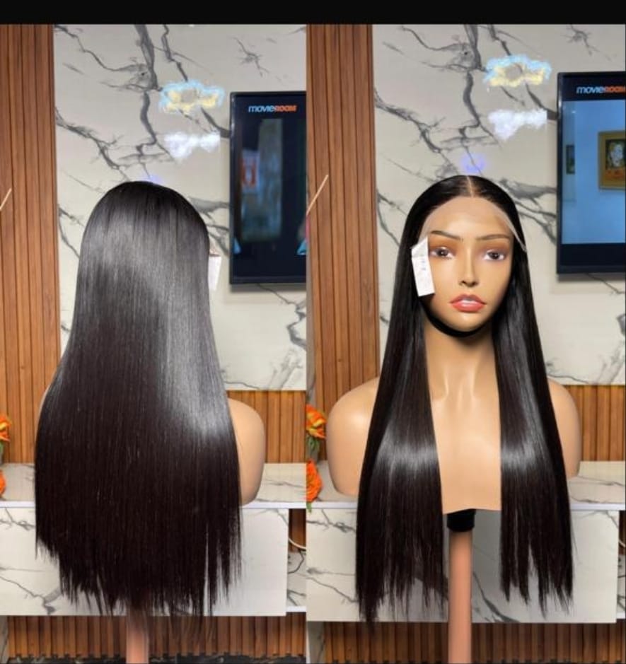 Silky Straight HD Lace Front Wig — Bone Straight Human Hair