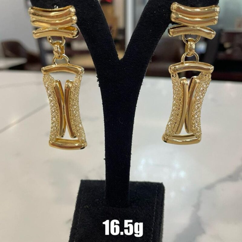 16.5g Gold Drop Earrings
