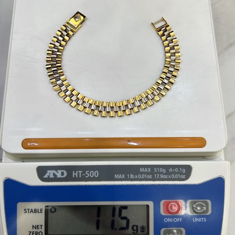 Two-Tone Gold Link Bracelet