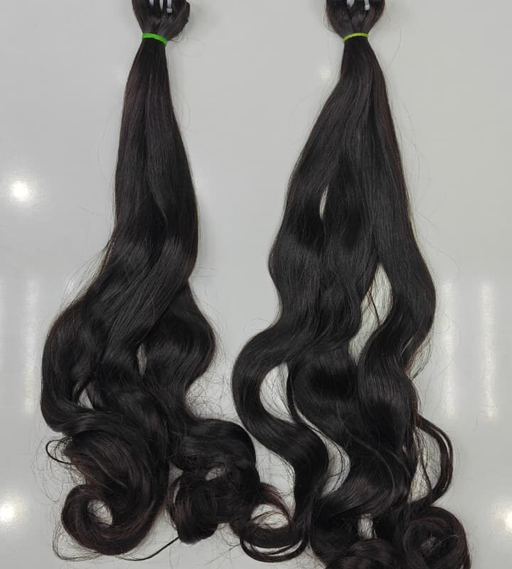 Premium Natural Black Body Wave Bulk Human Hair