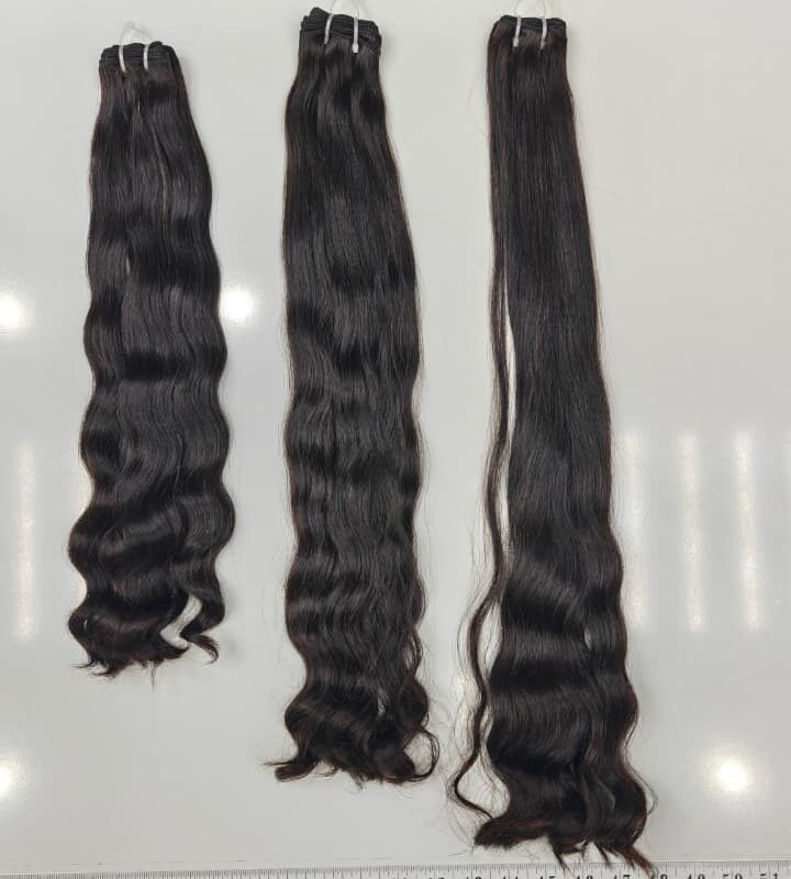 Premium natural black body wave human hair bundles